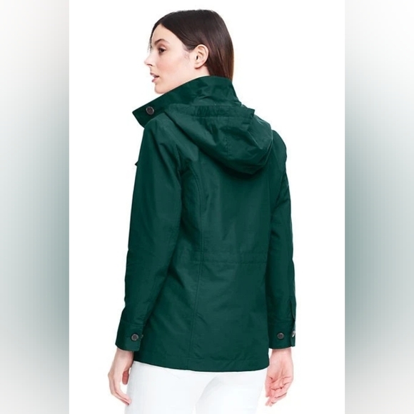 Lands End Women's Storm Raker Jacket Fresh Spruce - Picture 2 of 10